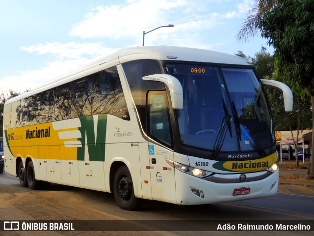 Viação Nacional 16160 na cidade de Paracatu, Minas Gerais, Brasil, por Adão Raimundo Marcelino. ID da foto: 9344829.