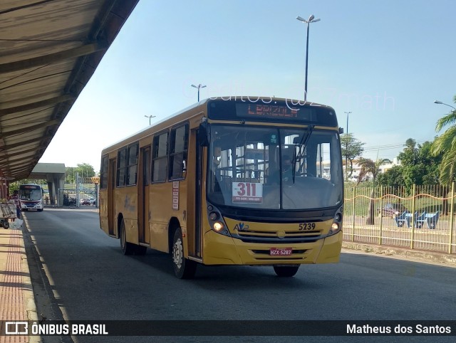 AVP - Auto Viação Paraíso 5239 na cidade de Aracaju, Sergipe, Brasil, por Matheus dos Santos. ID da foto: 9342996.