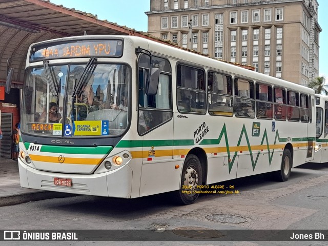 Viação Estoril 4314 na cidade de Porto Alegre, Rio Grande do Sul, Brasil, por Jones Bh. ID da foto: 9343315.