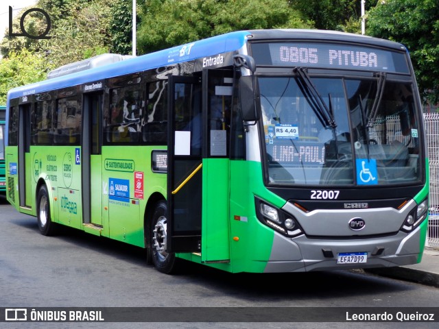 OT Trans - Ótima Salvador Transportes 22007 na cidade de Salvador, Bahia, Brasil, por Leonardo Queiroz. ID da foto: 9342442.