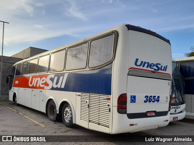 Unesul de Transportes 3654 na cidade de Porto Alegre, Rio Grande do Sul, Brasil, por Luiz Wagner Almeida. Número da foto: #9343502.