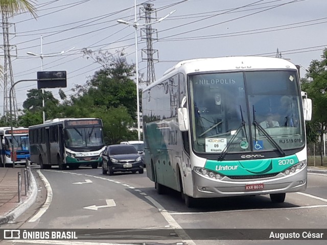 Unitour Transportes e Turismo RJ 519.019 na cidade de Nova Iguaçu, Rio de Janeiro, Brasil, por Augusto César. Número da foto: #9346352.