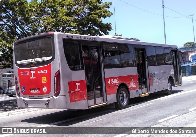 Express Transportes Urbanos Ltda 4 8403 na cidade de São Paulo, São Paulo, Brasil, por Gilberto Mendes dos Santos. Número da foto: #9346284.