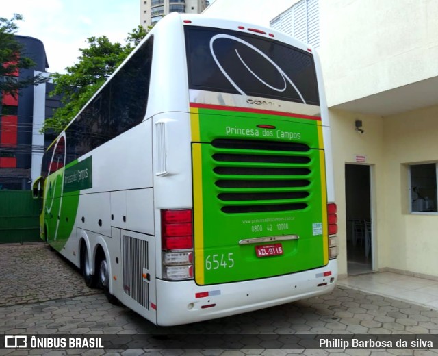 Expresso Princesa dos Campos 6545 na cidade de São Paulo, São Paulo, Brasil, por Phillip Barbosa da silva. ID da foto: 9346544.