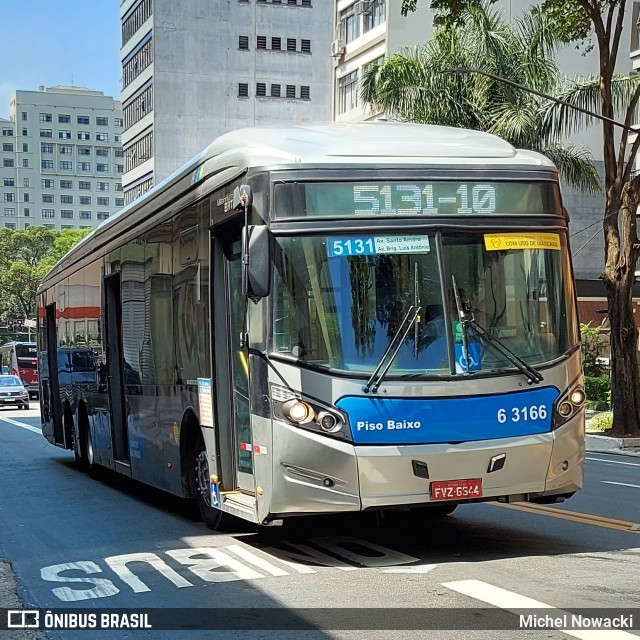 Viação Paratodos > São Jorge > Metropolitana São Paulo > Mobibrasil 6 3166 na cidade de São Paulo, São Paulo, Brasil, por Michel Nowacki. Número da foto: #9345760.