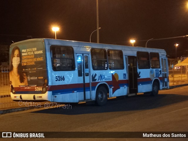 AVP - Auto Viação Paraíso 5266 na cidade de Aracaju, Sergipe, Brasil, por Matheus dos Santos. ID da foto: 9346172.