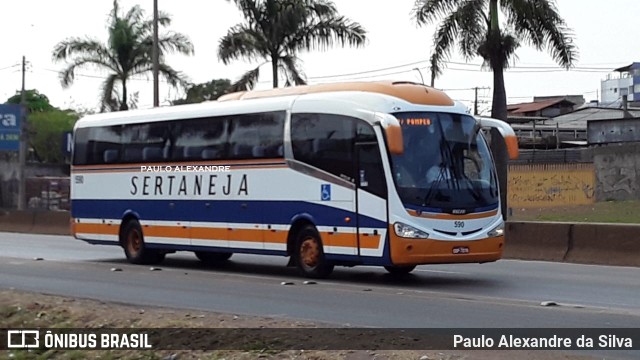 Viação Sertaneja 590 na cidade de Betim, Minas Gerais, Brasil, por Paulo Alexandre da Silva. ID da foto: 9346010.