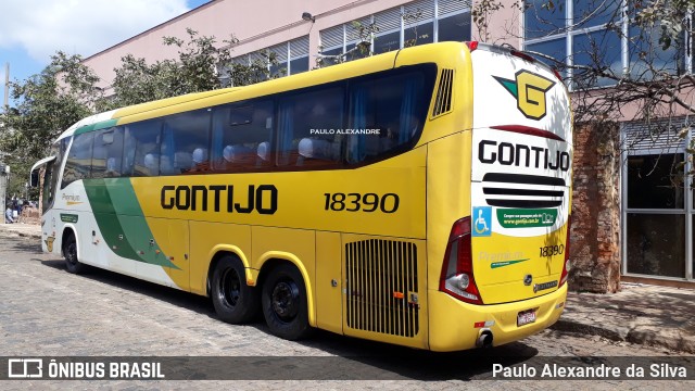 Empresa Gontijo de Transportes 18390 na cidade de Belo Horizonte, Minas Gerais, Brasil, por Paulo Alexandre da Silva. ID da foto: 9346117.