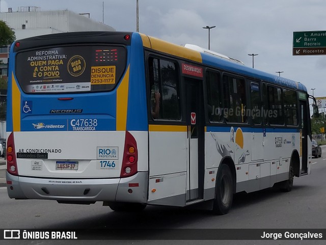 Viação Redentor C47638 na cidade de Rio de Janeiro, Rio de Janeiro, Brasil, por Jorge Gonçalves. Número da foto: #9347486.