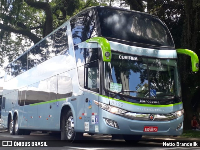Viação Garcia 8662 na cidade de Curitiba, Paraná, Brasil, por Netto Brandelik. Número da foto: #9345681.