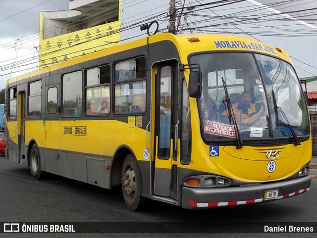 AMSA - Autotransportes Moravia 26 na cidade de San Vicente, Moravia, San José, Costa Rica, por Daniel Brenes. Número da foto: #9350305.