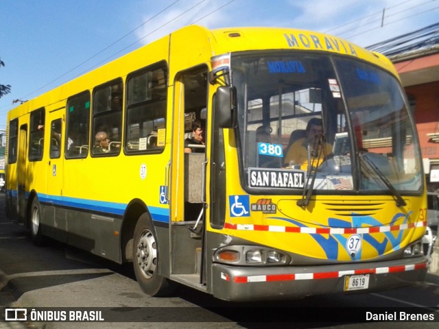 AMSA - Autotransportes Moravia 37 na cidade de San Vicente, Moravia, San José, Costa Rica, por Daniel Brenes. Número da foto: #9349946.