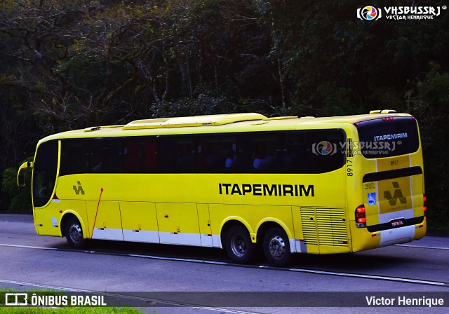 Viação Itapemirim 8917 na cidade de Petrópolis, Rio de Janeiro, Brasil, por Victor Henrique. ID da foto: 9350075.