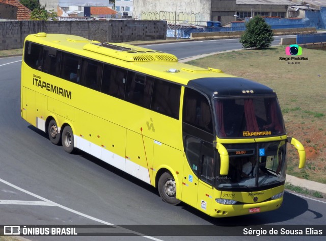 Viação Itapemirim 20205 na cidade de Campinas, São Paulo, Brasil, por Sérgio de Sousa Elias. ID da foto: 9350181.