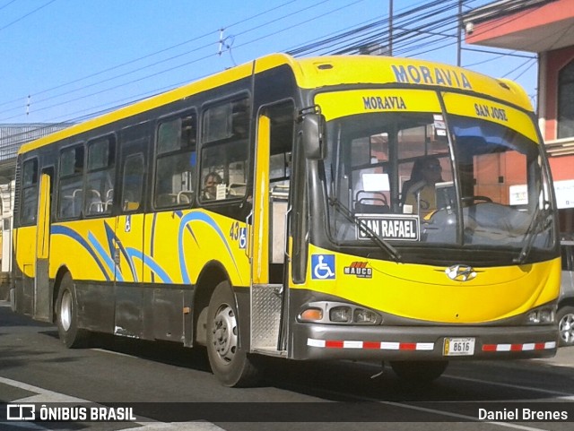 AMSA - Autotransportes Moravia 43 na cidade de San Vicente, Moravia, San José, Costa Rica, por Daniel Brenes. Número da foto: #9350162.