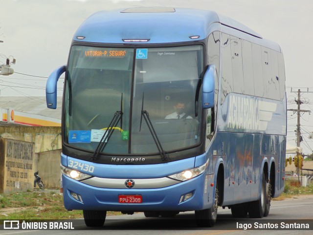 Viação Águia Branca 32430 na cidade de Eunápolis, Bahia, Brasil, por Iago Santos Santana. ID da foto: 9349820.