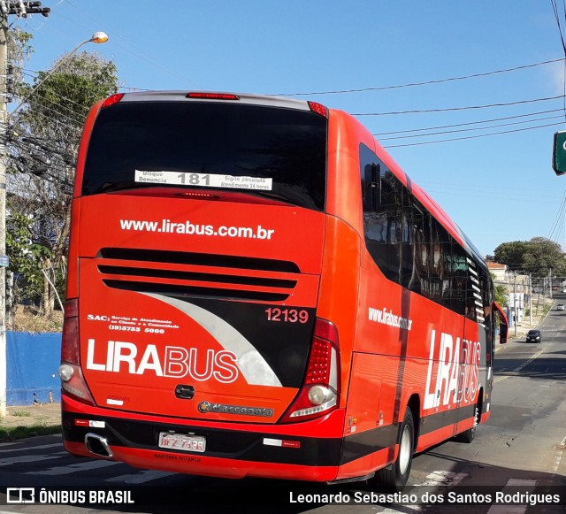 Lirabus 12139 na cidade de Campinas, São Paulo, Brasil, por Leonardo Sebastiao dos Santos Rodrigues. ID da foto: 9349038.