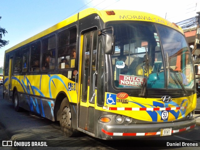 AMSA - Autotransportes Moravia 53 na cidade de San Vicente, Moravia, San José, Costa Rica, por Daniel Brenes. Número da foto: #9349941.