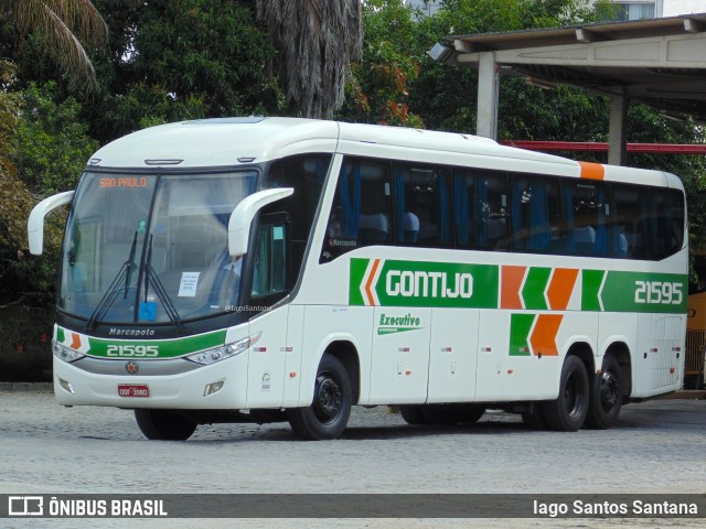 Empresa Gontijo de Transportes 21595 na cidade de Eunápolis, Bahia, Brasil, por Iago Santos Santana. ID da foto: 9349761.