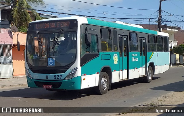 Transportes Urbanos São Miguel de Ilhéus 927 na cidade de Ilhéus, Bahia, Brasil, por Igor Teixeira. Número da foto: #9352943.