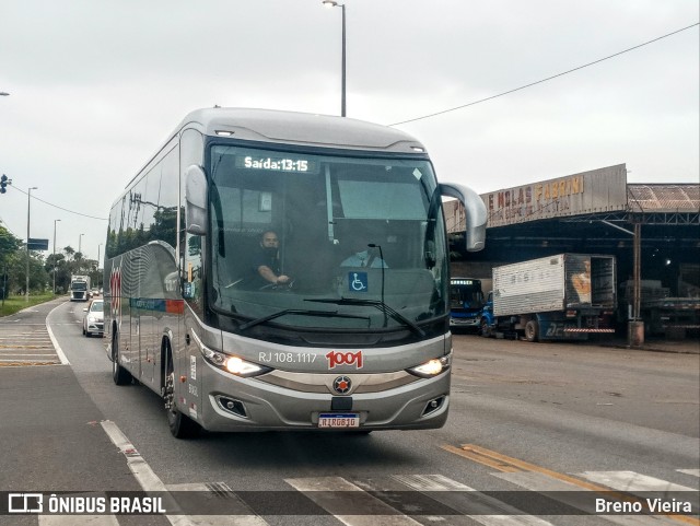 Auto Viação 1001 RJ 108.1117 na cidade de Campos dos Goytacazes, Rio de Janeiro, Brasil, por Breno Vieira. ID da foto: 9351647.