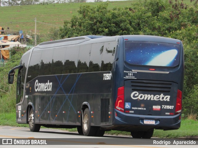 Viação Cometa 721507 na cidade de Conselheiro Lafaiete, Minas Gerais, Brasil, por Rodrigo  Aparecido. Número da foto: #9351535.