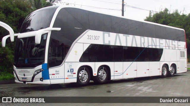 Auto Viação Catarinense 321307 na cidade de Brusque, Santa Catarina, Brasil, por Daniel Cezari. Número da foto: #9351750.