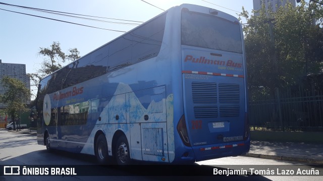 Pullman Bus 202-B na cidade de Estación Central, Santiago, Metropolitana de Santiago, Chile, por Benjamín Tomás Lazo Acuña. Número da foto: #9351109.