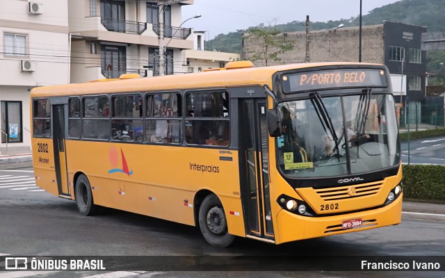 Viação Praiana 2802 na cidade de Balneário Camboriú, Santa Catarina, Brasil, por Francisco Ivano. Número da foto: #9351295.