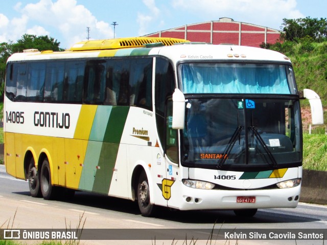 Empresa Gontijo de Transportes 14085 na cidade de Três Corações, Minas Gerais, Brasil, por Kelvin Silva Caovila Santos. ID da foto: 9352157.