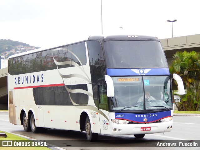 Reunidas Transportes Coletivos 31807 na cidade de Florianópolis, Santa Catarina, Brasil, por Andrews  Fuscolin. ID da foto: 9352453.