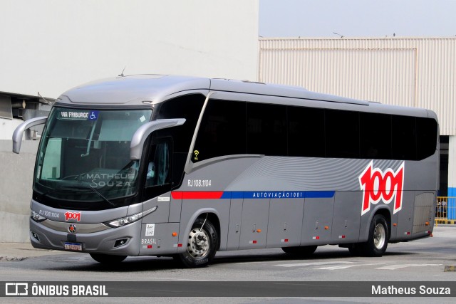 Auto Viação 1001 RJ 108.1104 na cidade de Rio de Janeiro, Rio de Janeiro, Brasil, por Matheus Souza. ID da foto: 9427553.