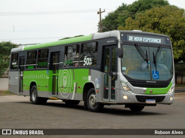 Viação Garcia 81016 na cidade de Paranavaí, Paraná, Brasil, por Robson Alves. Número da foto: #9425482.