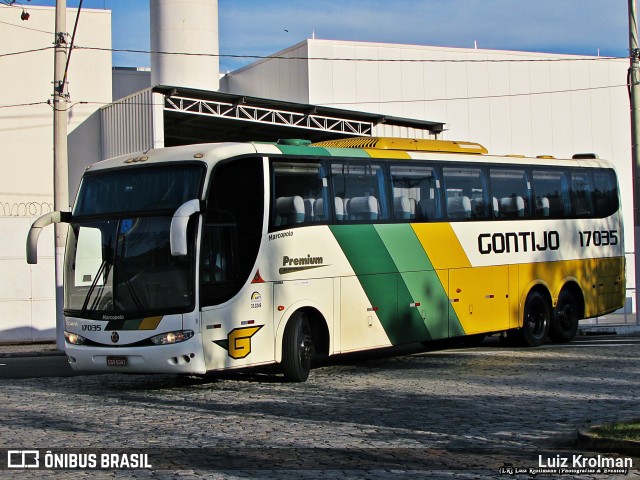 Empresa Gontijo de Transportes 17035 na cidade de Juiz de Fora, Minas Gerais, Brasil, por Luiz Krolman. Número da foto: #9425542.