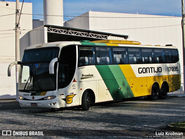 Empresa Gontijo de Transportes 17035 na cidade de Juiz de Fora, Minas Gerais, Brasil, por Luiz Krolman. ID da foto: 9425542.