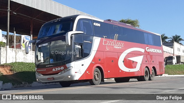 Expresso Gardenia 4200 na cidade de Formiga, Minas Gerais, Brasil, por Diego Felipe. Número da foto: #9425110.
