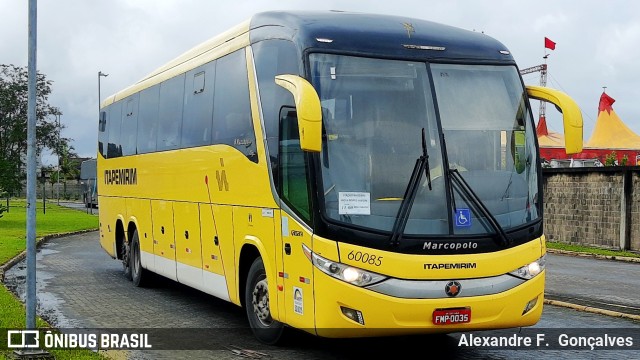 Viação Itapemirim 60085 na cidade de Itajaí, Santa Catarina, Brasil, por Alexandre F.  Gonçalves. Número da foto: #9426843.