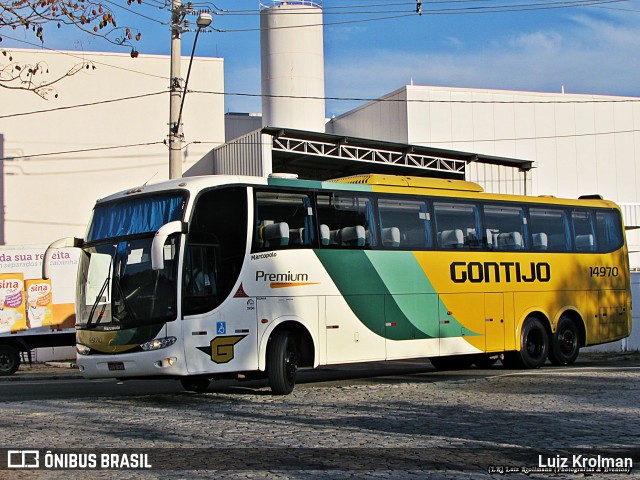 Empresa Gontijo de Transportes 14970 na cidade de Juiz de Fora, Minas Gerais, Brasil, por Luiz Krolman. ID da foto: 9425548.