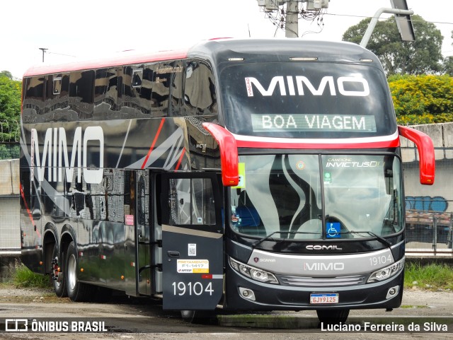 Viação Mimo 19104 na cidade de São Paulo, São Paulo, Brasil, por Luciano Ferreira da Silva. ID da foto: 9426597.