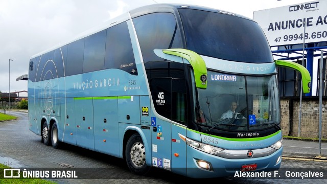 Viação Garcia 8545 na cidade de Itajaí, Santa Catarina, Brasil, por Alexandre F.  Gonçalves. Número da foto: #9425961.