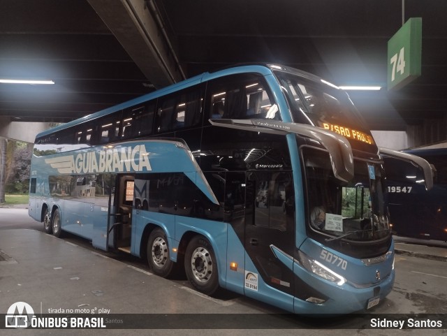 Viação Águia Branca 50770 na cidade de São Paulo, São Paulo, Brasil, por Sidney Santos. Número da foto: #9425038.