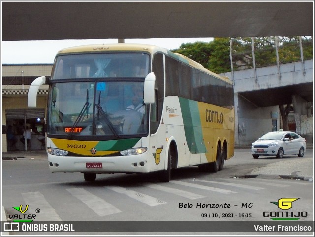 Empresa Gontijo de Transportes 14020 na cidade de Belo Horizonte, Minas Gerais, Brasil, por Valter Francisco. Número da foto: #9424830.