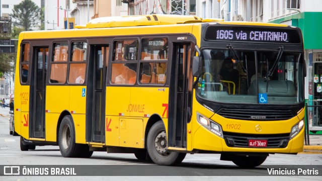 Gidion Transporte e Turismo 11902 na cidade de Joinville, Santa Catarina, Brasil, por Vinicius Petris. ID da foto: 9426355.