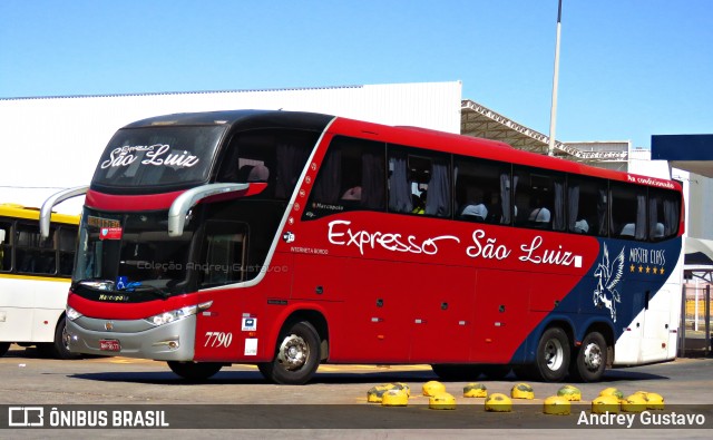 Expresso São Luiz 7790 na cidade de Goiânia, Goiás, Brasil, por Andrey Gustavo. Número da foto: #9425733.