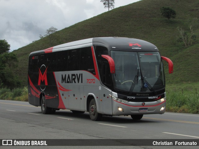 Marvi Fretamento e Turismo 7070 na cidade de Coimbra, Minas Gerais, Brasil, por Christian  Fortunato. Número da foto: #9425334.