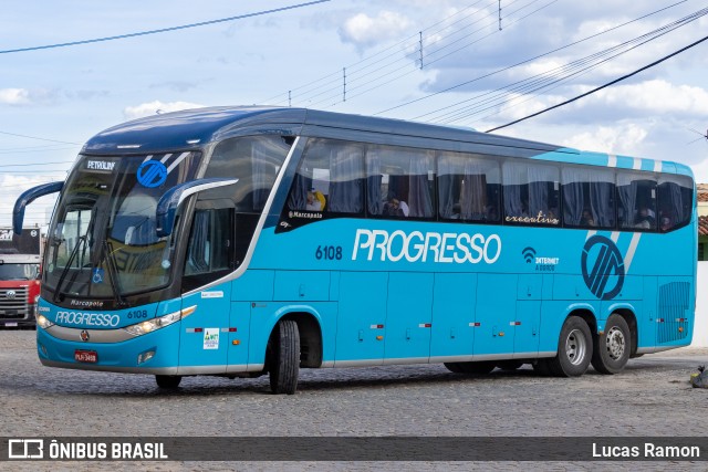 Auto Viação Progresso 6108 na cidade de Serra Talhada, Pernambuco, Brasil, por Lucas Ramon. ID da foto: 9454161.