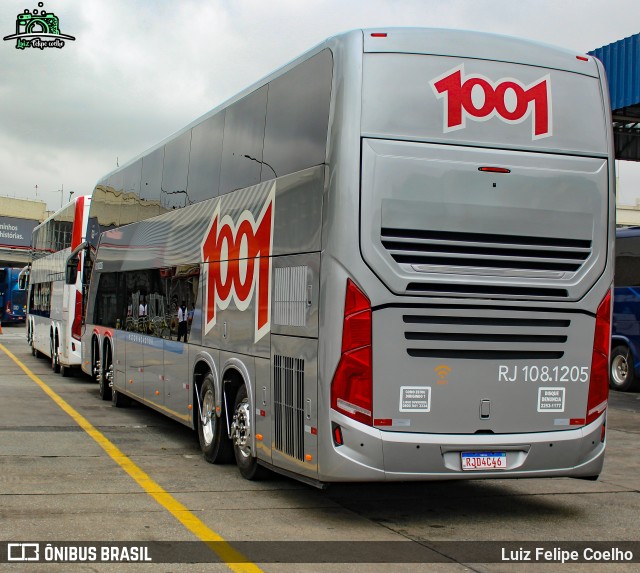 Auto Viação 1001 RJ 108.1205 na cidade de São Paulo, São Paulo, Brasil, por Luiz Felipe Coelho. Número da foto: #9453415.