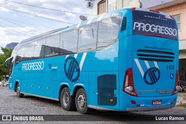 Auto Viação Progresso 6108 na cidade de Serra Talhada, Pernambuco, Brasil, por Lucas Ramon. Número da foto: #9454106.