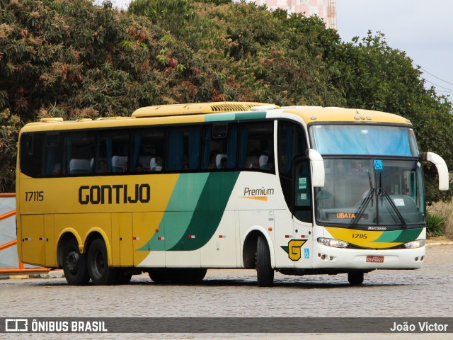 Empresa Gontijo de Transportes 17115 na cidade de Vitória da Conquista, Bahia, Brasil, por João Victor. ID da foto: 9456023.