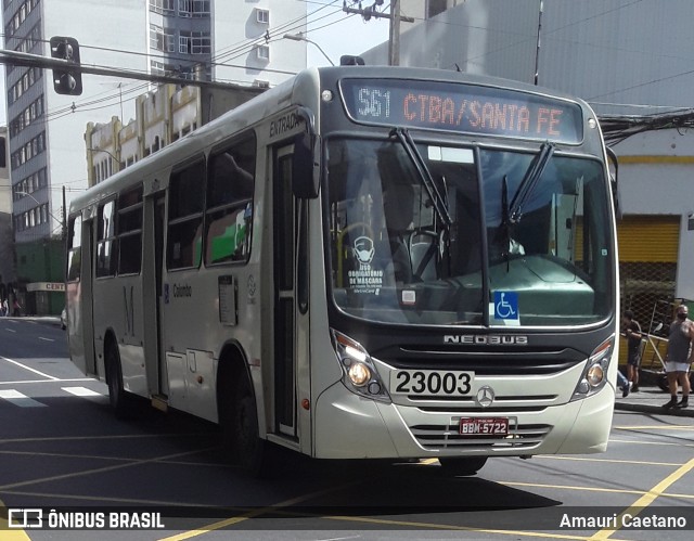 Viação Colombo 23003 na cidade de Curitiba, Paraná, Brasil, por Amauri Caetano. Número da foto: #9453430.